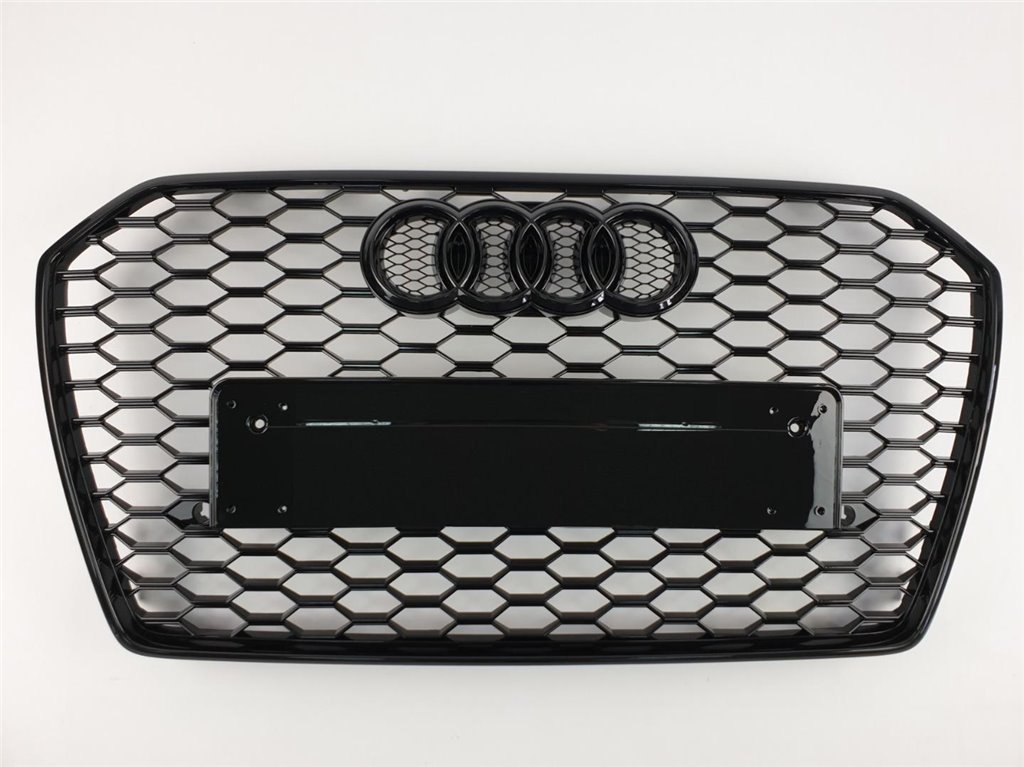 Audi RS6 front bumper radiator grille black for Audi A6 2016-2018-A6 2016-2017