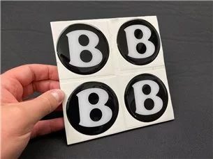 Radmittekappen Aufkleber Embleme Bentley 4er Set-Bentley 2