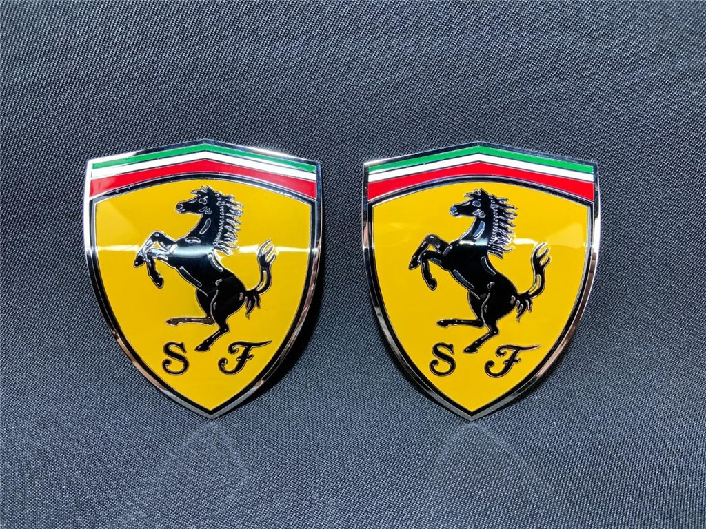 für Ferrari 360 Modena Gelbe Säule Metallic Embleme Abzeichensatz 65921900-Ferrari 360