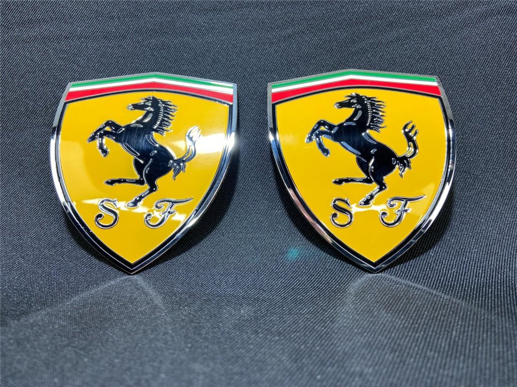 für Ferrari 360 Modena Gelbe Säule Metallic Embleme Abzeichensatz 65921900-Ferrari 360