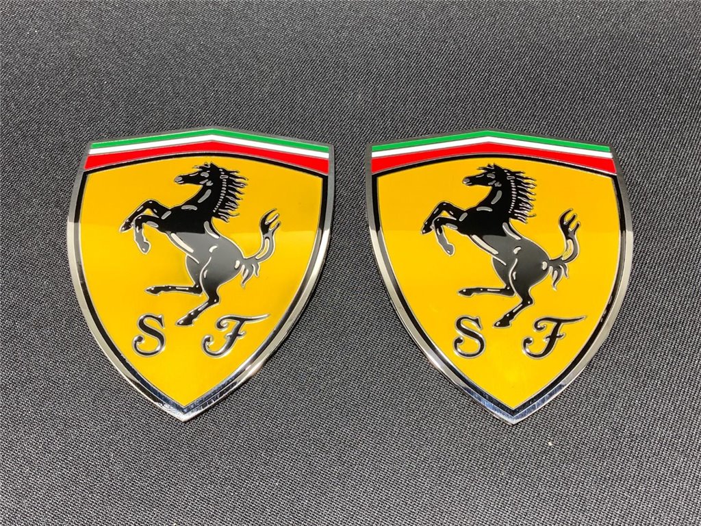 für Ferrari 360 Modena Gelbe Säule Metallic Embleme Abzeichensatz 65921900-Ferrari 360