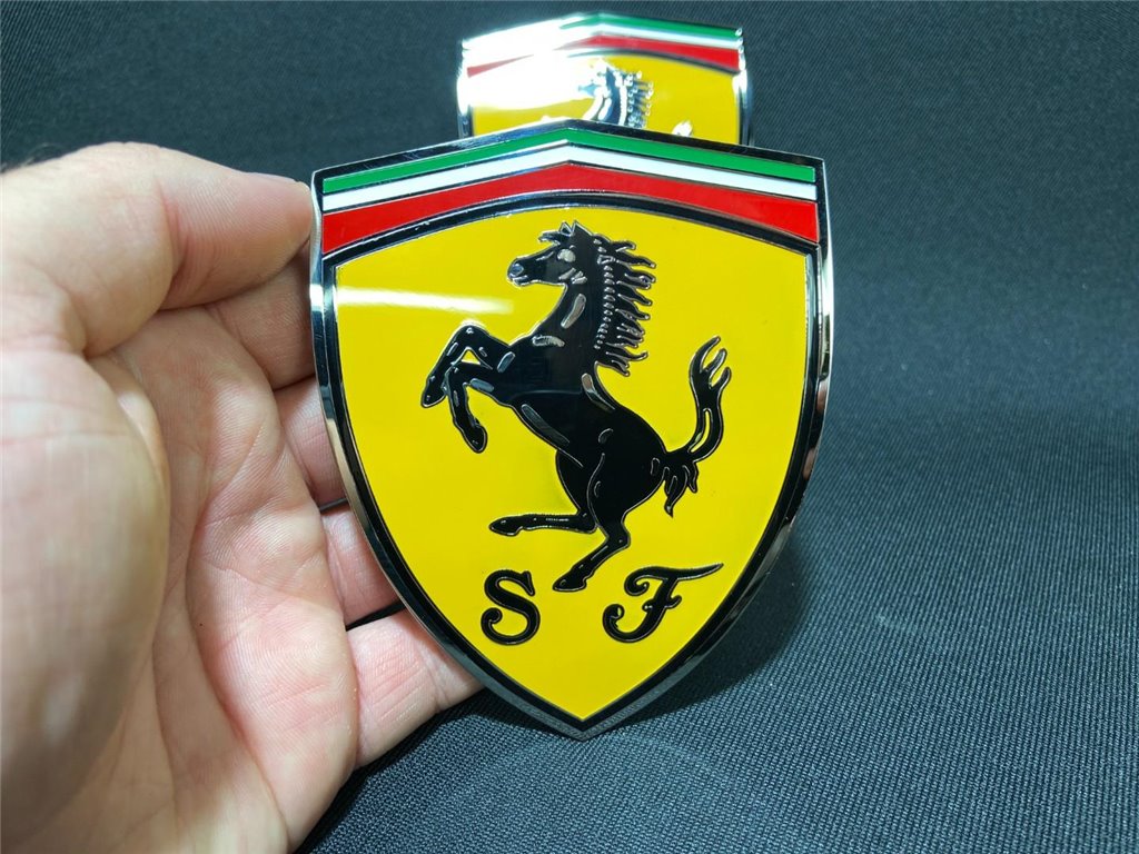 für Ferrari 360 Modena Gelbe Säule Metallic Embleme Abzeichensatz 65921900-Ferrari 360
