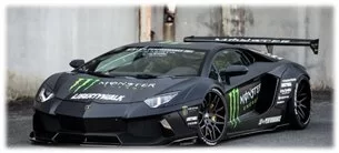 Lamborghini Huracan Liberty Walk carbon spoiler-Lamborghini 2