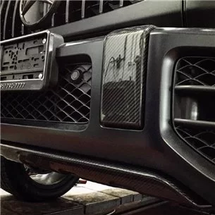 Carbon fiber front Lip spoiler diffuser AMG for Mercedes-Benz G-class w463a-Body Parts 2