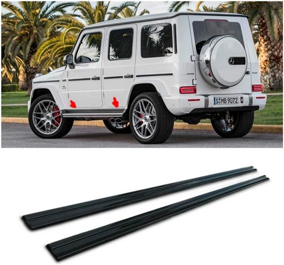Carbon fiber lower entrance mouldings trim for Mercedes-Benz W463a W464 G-Class-Body Parts Carbon fiber lower entrance mouldings trim for Mercedes-Benz W463a W464 G-Class-Body Parts