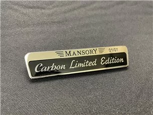 Emblema del distintivo in edizione limitata in carbonio cromato 1pc-Loghi ed emblemi
