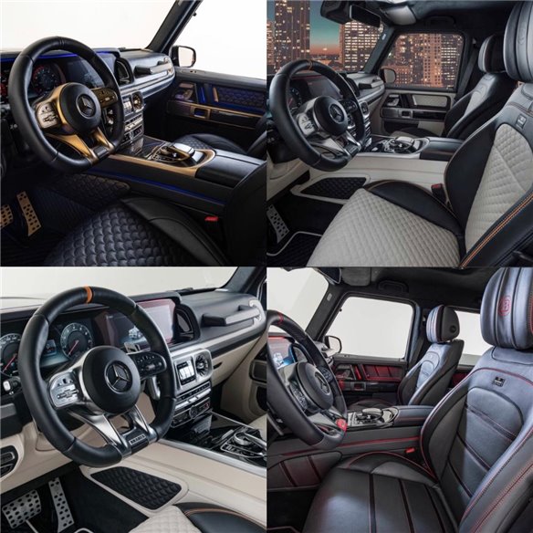 Rifacimento della tappezzeria interna Mercedes Benz W463A Classe G Wagon-Stile interno