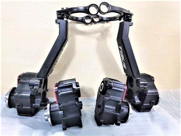 Portale mit neuem oberen Dreieckslenker (einstellbarer Sturz) und neuen stärkeren Achsschenkeln für Mercedes-Benz...-Aufhängung 