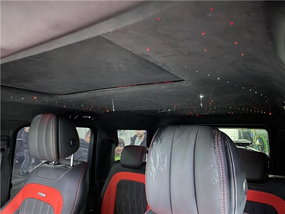 Alcantara-Sternenscheinwerfer-Dachhimmel mit Sternfall für Mercedes-Benz W463A G-Klasse-Beleuchtungselemente