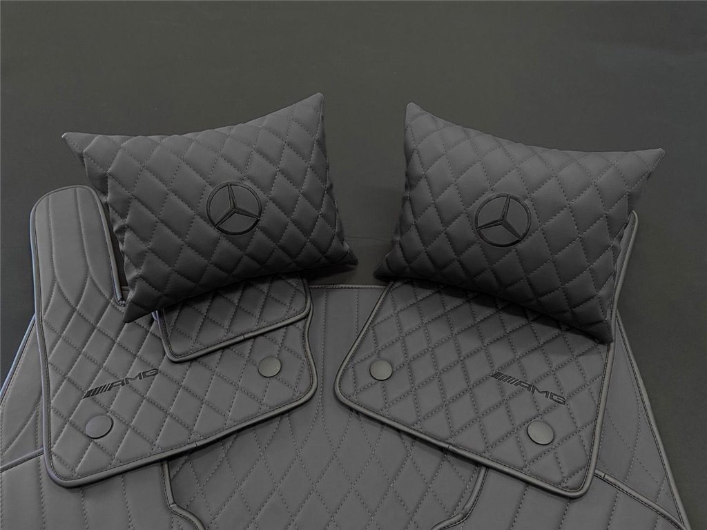 BLACK AMG Fußmatten für Mercedes-Benz W463A-Interieur Stil