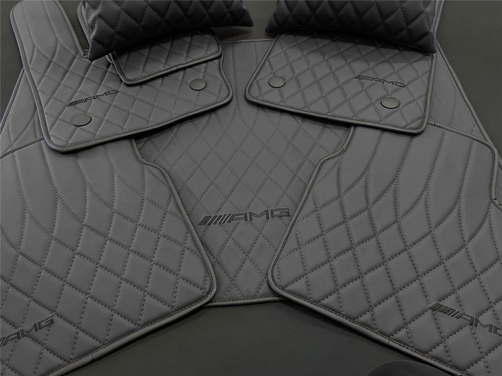BLACK AMG Fußmatten für Mercedes-Benz W463A-Interieur Stil