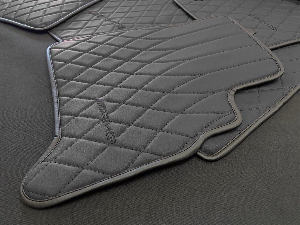 BLACK AMG Fußmatten für Mercedes-Benz W463A-Interieur Stil