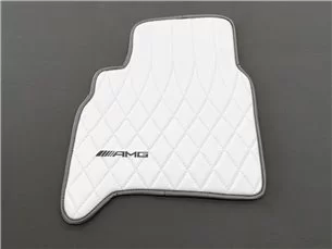 WHITE AMG Floor Mats for Mercedes-Benz W463A-Interior Style 2