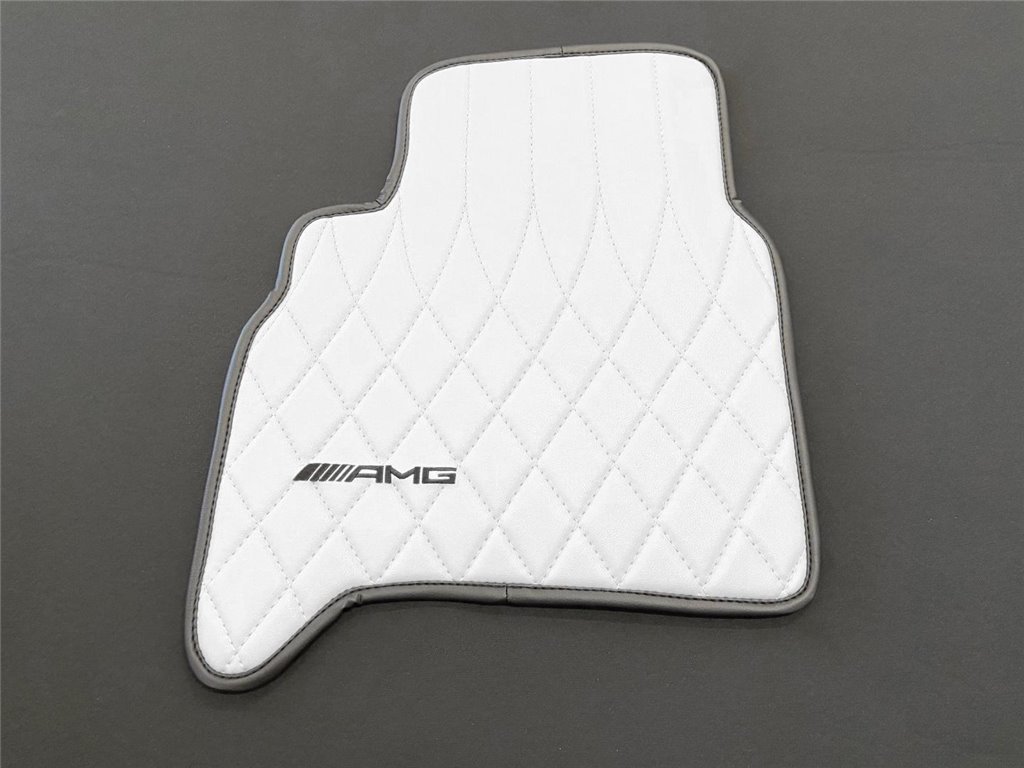 WHITE AMG Floor Mats for Mercedes-Benz W463A-Interior Style WHITE AMG Floor Mats for Mercedes-Benz W463A-Interior Style