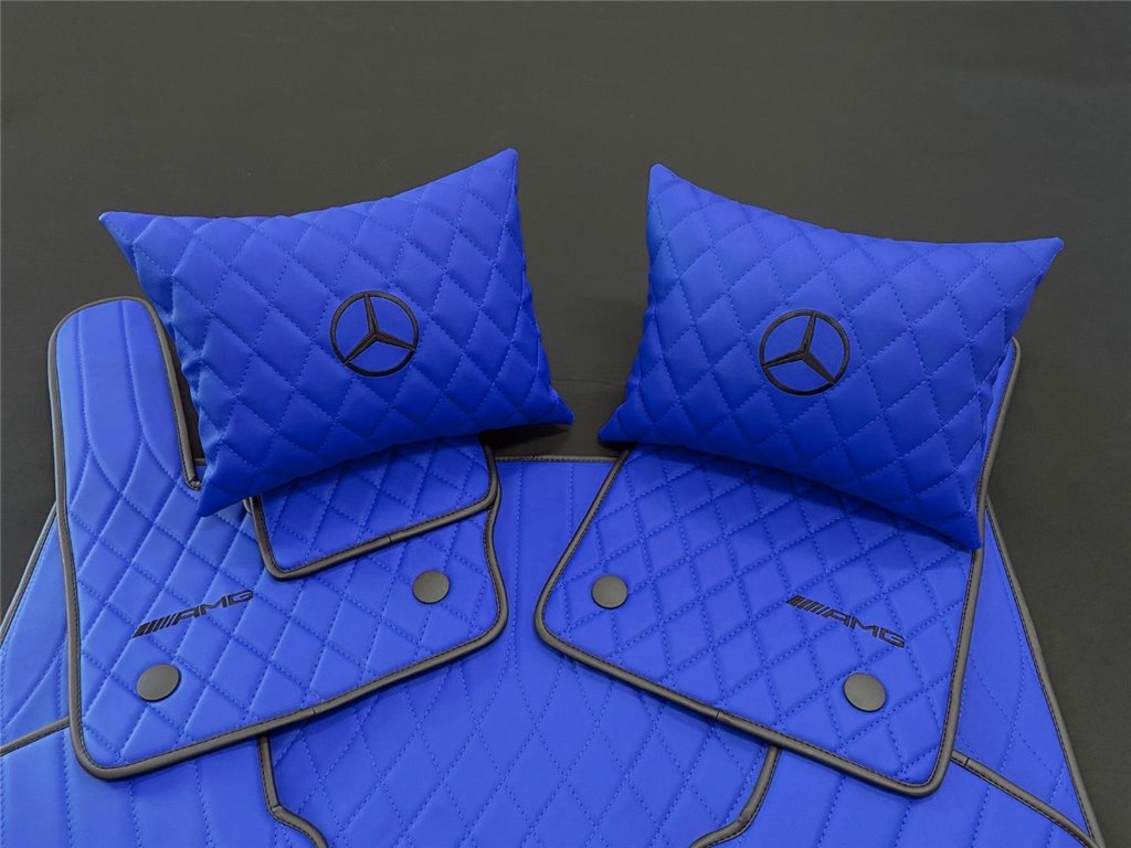 BLUE AMG Floor Mats for Mercedes-Benz W463A-Interior Style BLUE AMG Floor Mats for Mercedes-Benz W463A-Interior Style