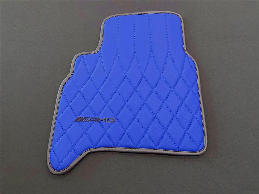 BLUE AMG Floor Mats for Mercedes-Benz W463A-Interior Style BLUE AMG Floor Mats for Mercedes-Benz W463A-Interior Style