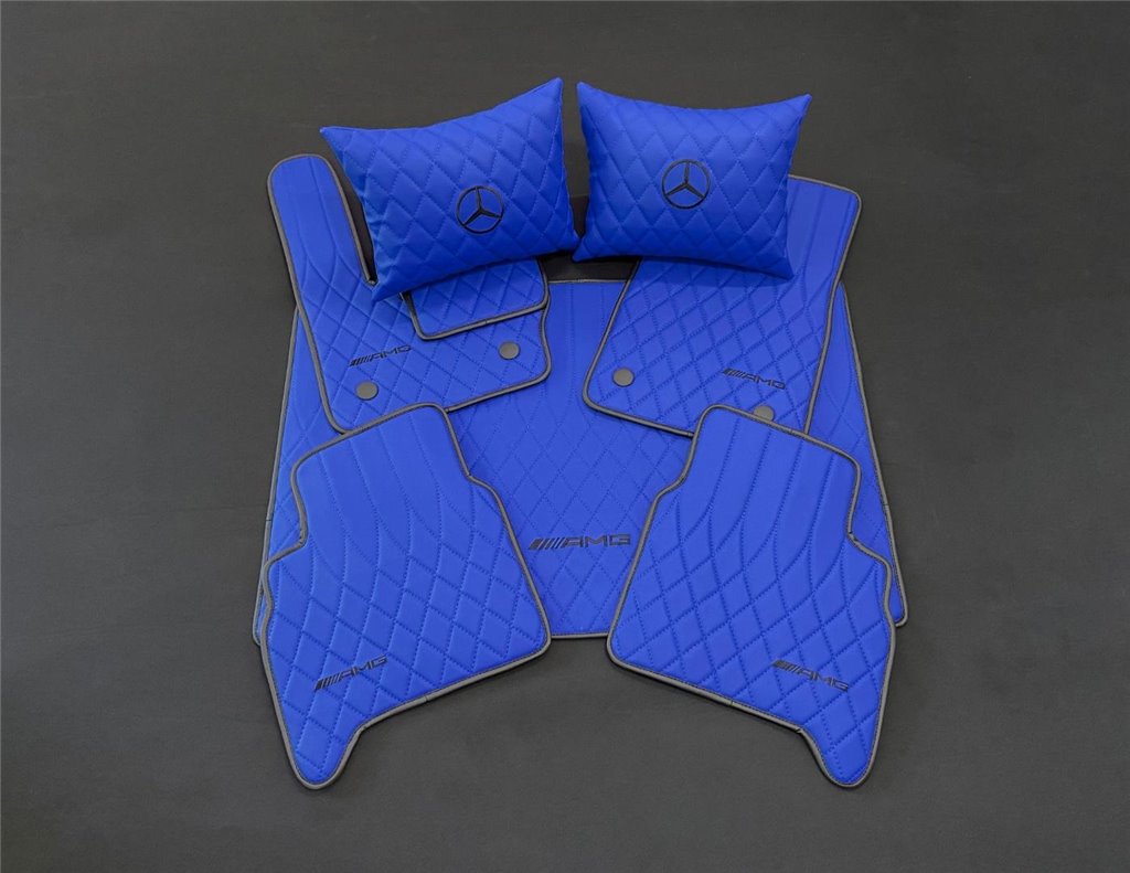BLUE AMG Floor Mats for Mercedes-Benz W463A-Interior Style BLUE AMG Floor Mats for Mercedes-Benz W463A-Interior Style