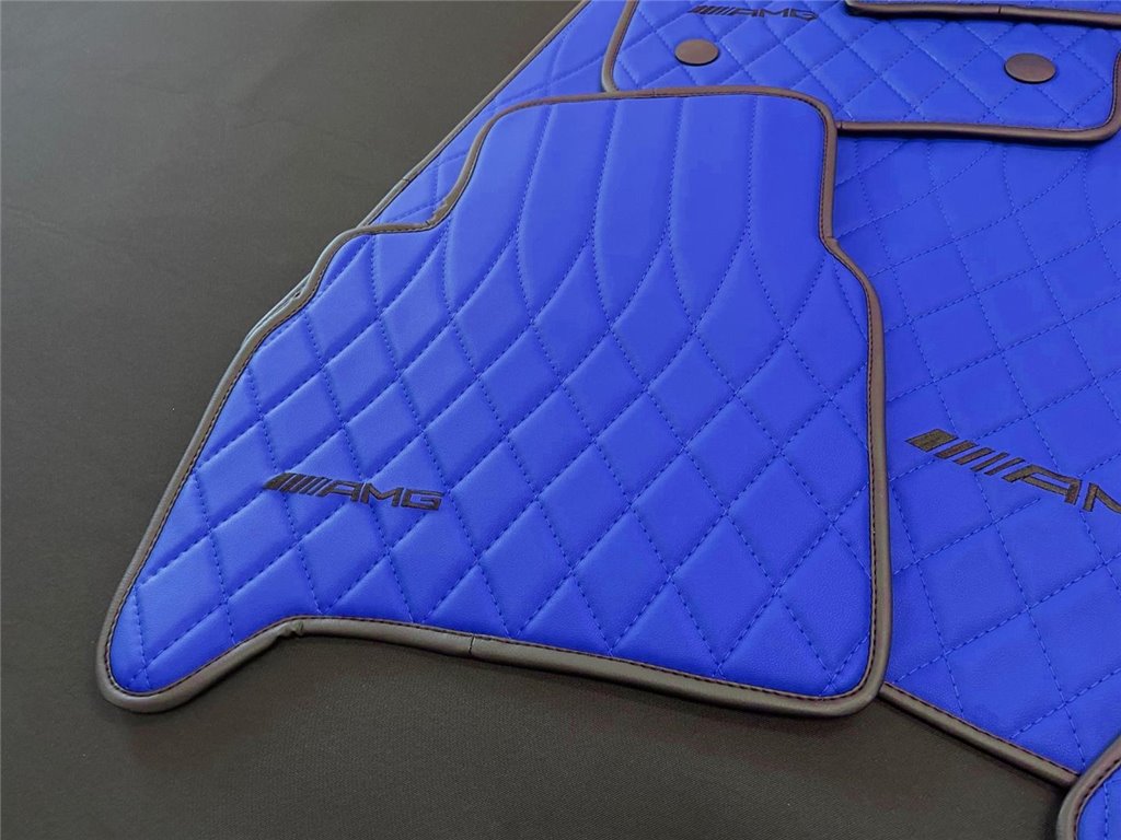 BLUE AMG Floor Mats for Mercedes-Benz W463A-Interior Style BLUE AMG Floor Mats for Mercedes-Benz W463A-Interior Style
