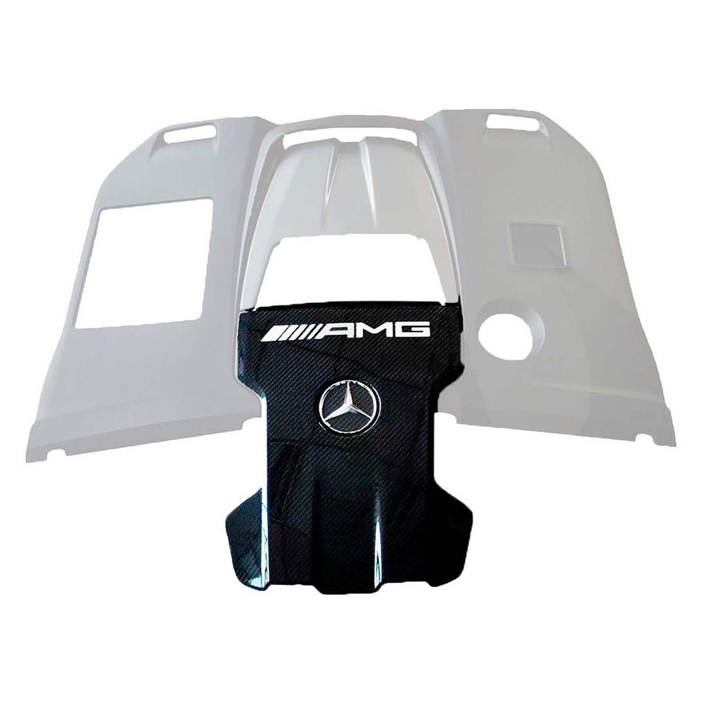 Carbon fiber AMG engine cover central part for AMG Mercedes-Benz W463A W464 G-Wagon G-Class G63-Decorative and Functional Access Carbon fiber AMG engine cover central part for AMG Mercedes-Benz W463A W464 G-Wagon G-Class G63-Decorative and Functional Access