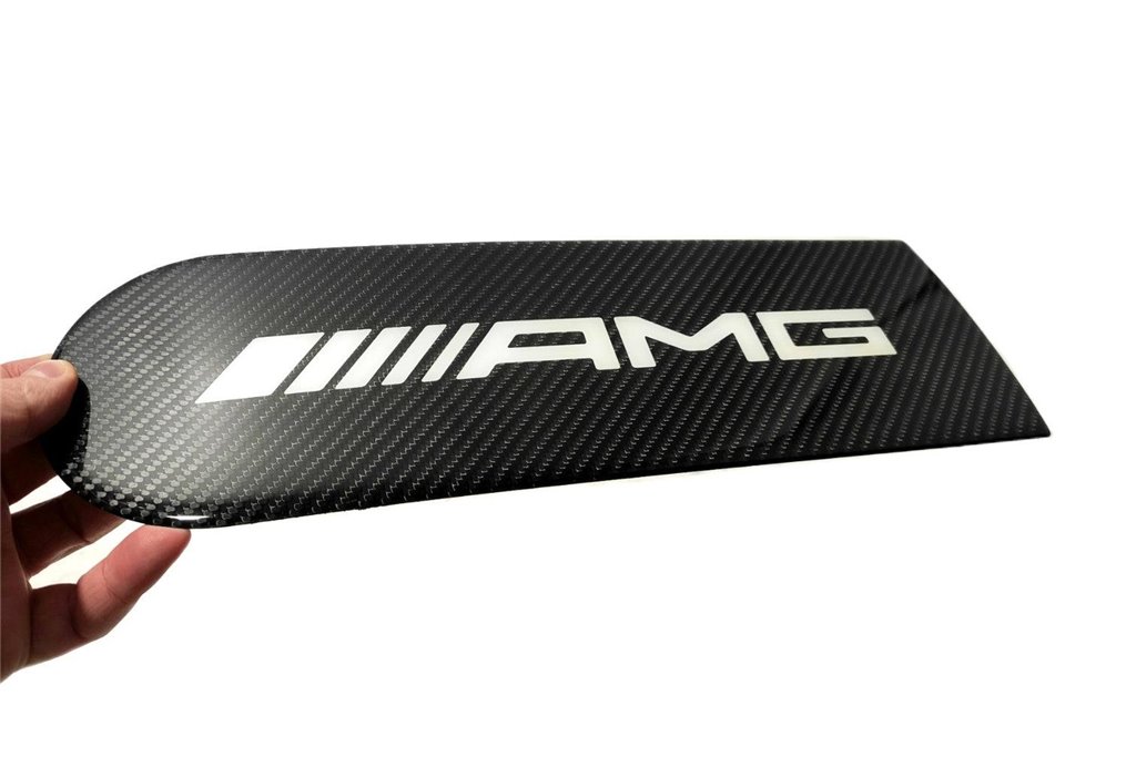 Carbon fiber badge emblem logo for rear spare tire wheel cover AMG Mercedes-Benz W463A W464 G-Class G-Wagon-Logos and Emblems