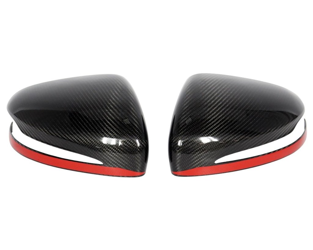 Calotte degli specchietti in carbonio con striscia rossa per Mercedes-Benz Classe G W463A W464 G63-Parti del corpo