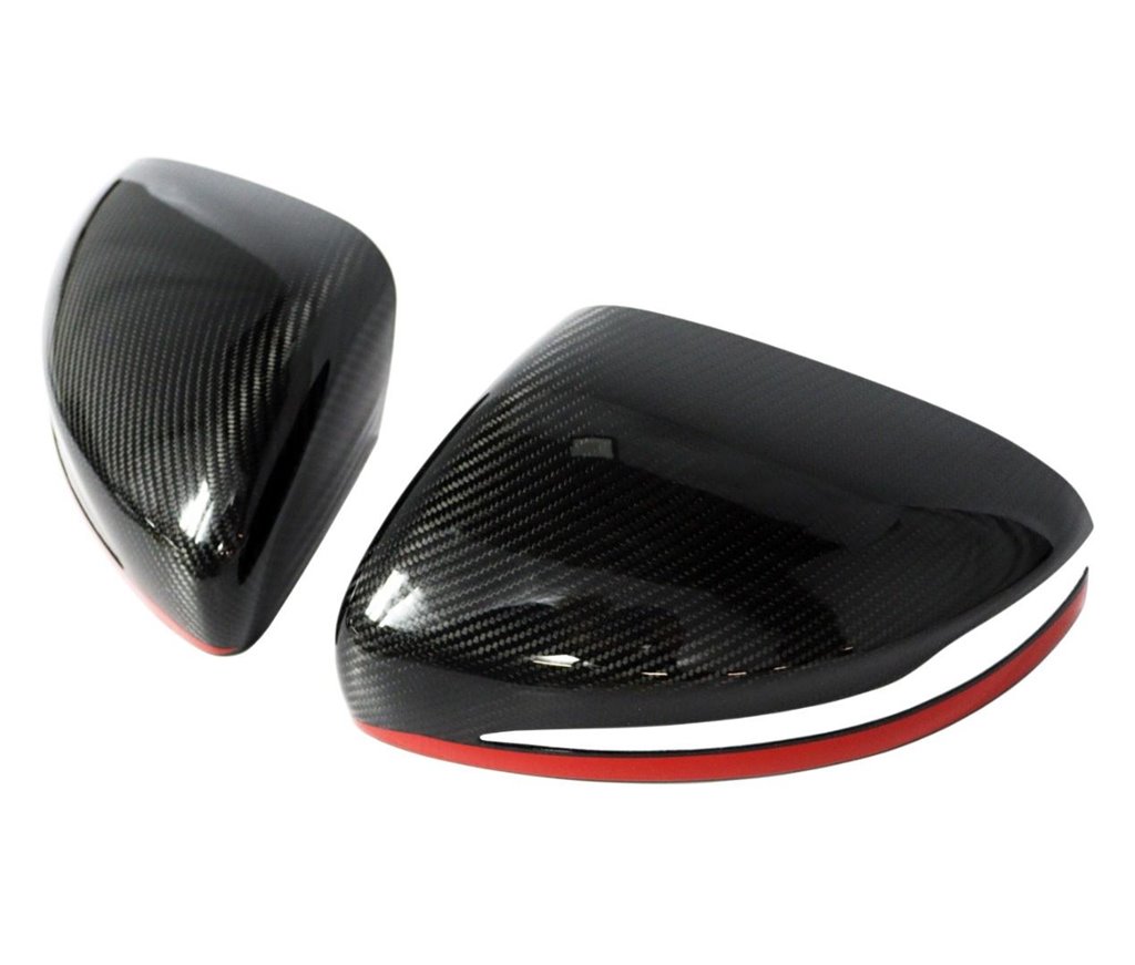 Calotte degli specchietti in carbonio con striscia rossa per Mercedes-Benz Classe G W463A W464 G63-Parti del corpo