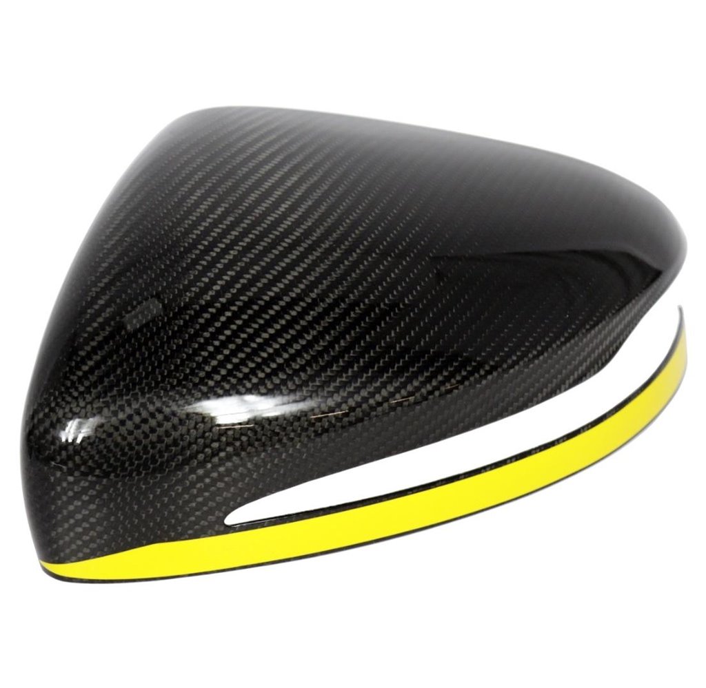 Calotte degli specchietti in carbonio con striscia gialla per Mercedes-Benz Classe G W463A W464 G63-Parti del corpo