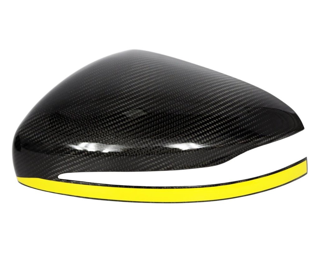 Calotte degli specchietti in carbonio con striscia gialla per Mercedes-Benz Classe G W463A W464 G63-Parti del corpo