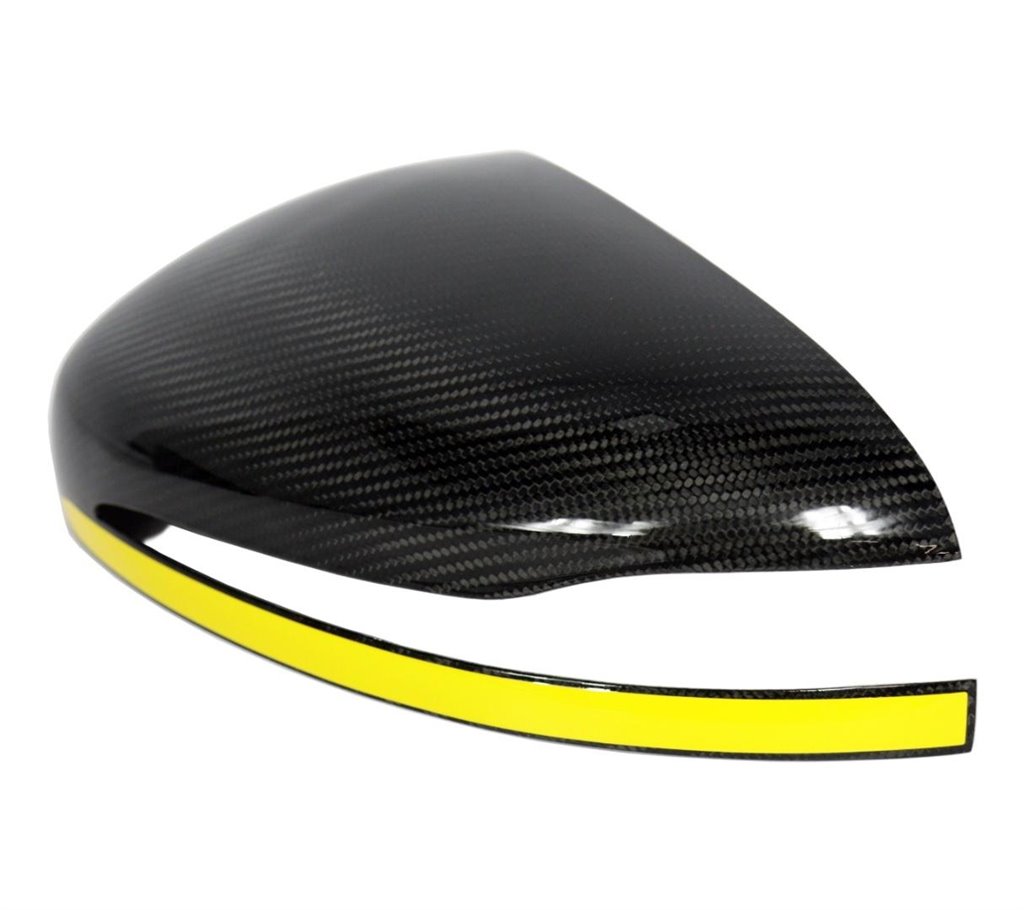 Calotte degli specchietti in carbonio con striscia gialla per Mercedes-Benz Classe G W463A W464 G63-Parti del corpo