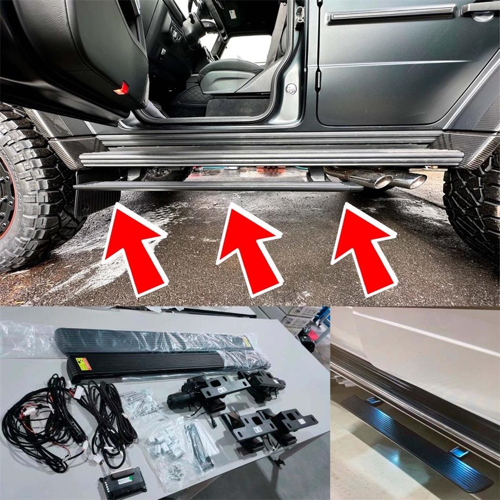 Pedane elettriche con illuminazione a LED per Mercedes-Benz W463A W464 Classe G-Accessori decorativi e funzionali Pedane elettriche con illuminazione a LED per Mercedes-Benz W463A W464 Classe G-Accessori decorativi e funzionali