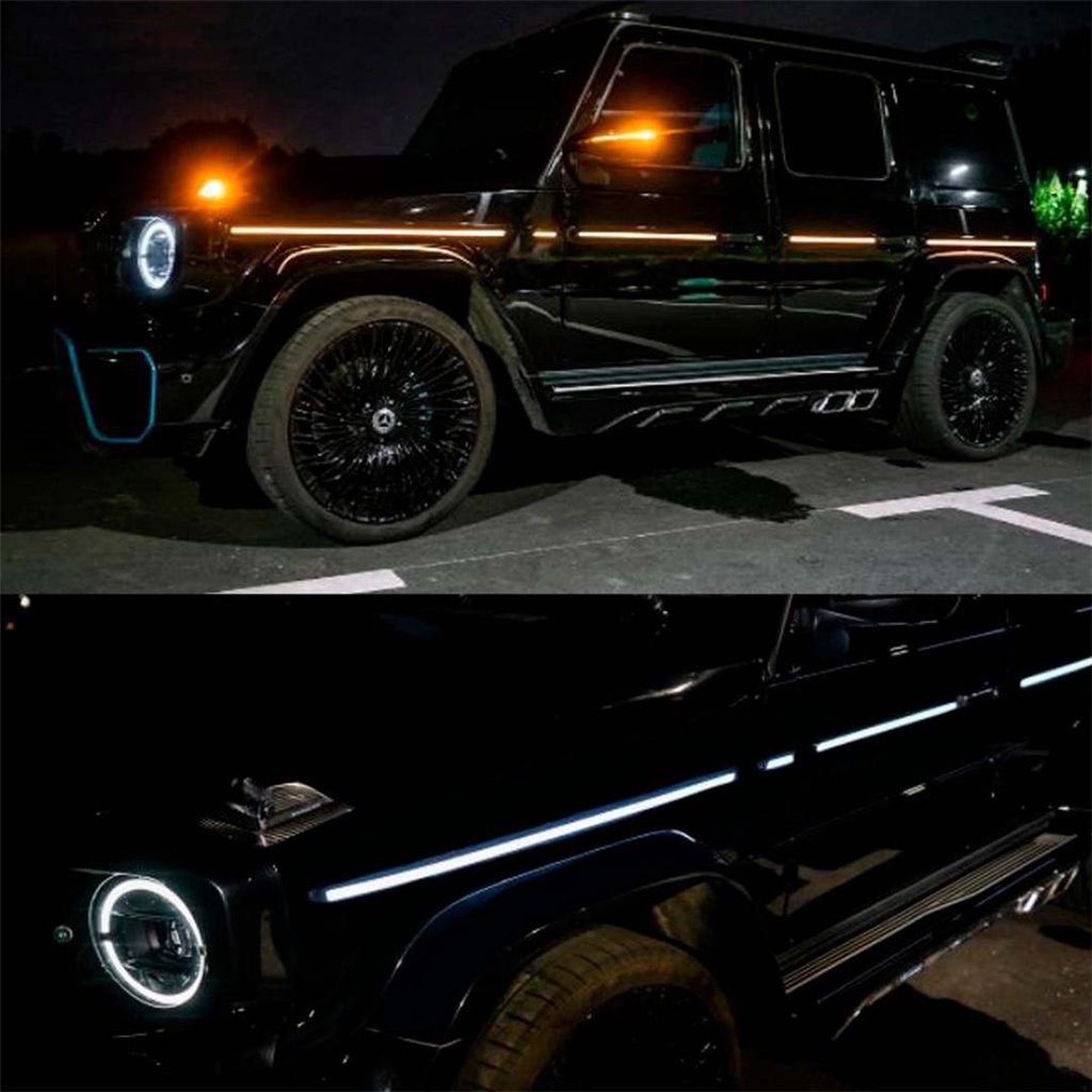 Modanature laterali con illuminazione a LED per Mercedes-Benz Classe G W463A W464-Elementi di illuminazione