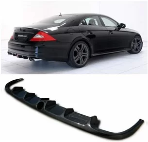 Mercedes-Benz Classe CLS W219 Diffusore paraurti posteriore in fibra di carbonio-CLS Class W219
