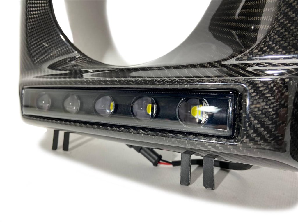 Coprifari in fibra di carbonio con LED per Mercedes-Benz W463 G-Wagon-Accessori decorativi e funzionali