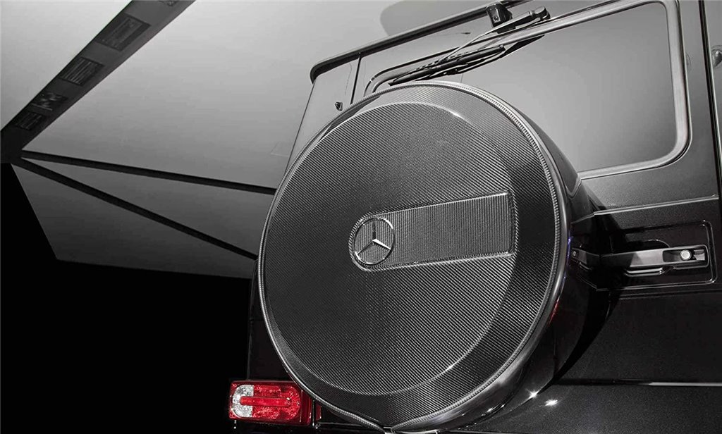 Copriruota di scorta posteriore in fibra di carbonio per Mercedes-Benz W463 G-Wagon-Parti del corpo Copriruota di scorta posteriore in fibra di carbonio per Mercedes-Benz W463 G-Wagon-Parti del corpo