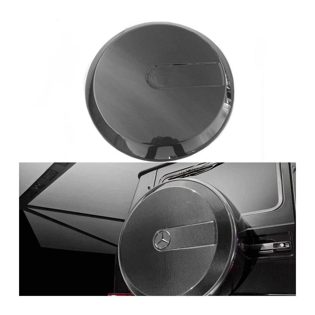 Copriruota di scorta posteriore in fibra di carbonio per Mercedes-Benz W463 G-Wagon-Parti del corpo Copriruota di scorta posteriore in fibra di carbonio per Mercedes-Benz W463 G-Wagon-Parti del corpo