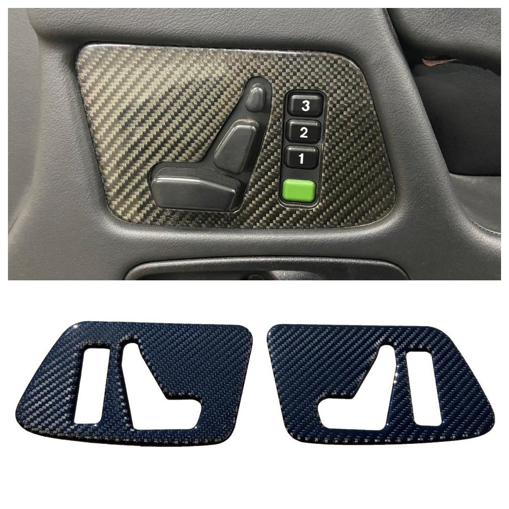 Maniglie delle porte dei pannelli laterali in fibra di carbonio per Mercedes-Benz G-Wagon W463-Stile interno