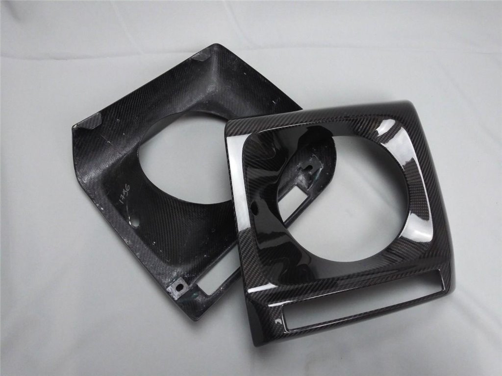 Carbon fiber front headlight covers 2 pcs set for Mercedes-Benz W463 G-Wagon-Body Parts