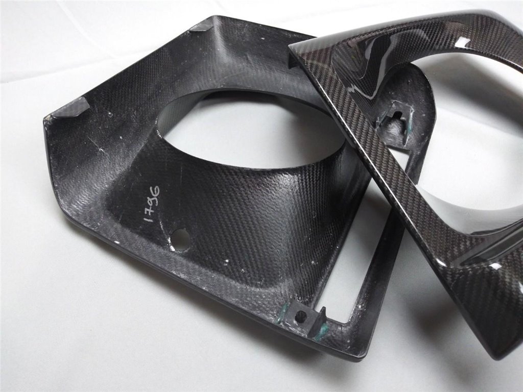 Set di 2 coprifari in fibra di carbonio per Mercedes-Benz W463 G-Wagon-Parti del corpo