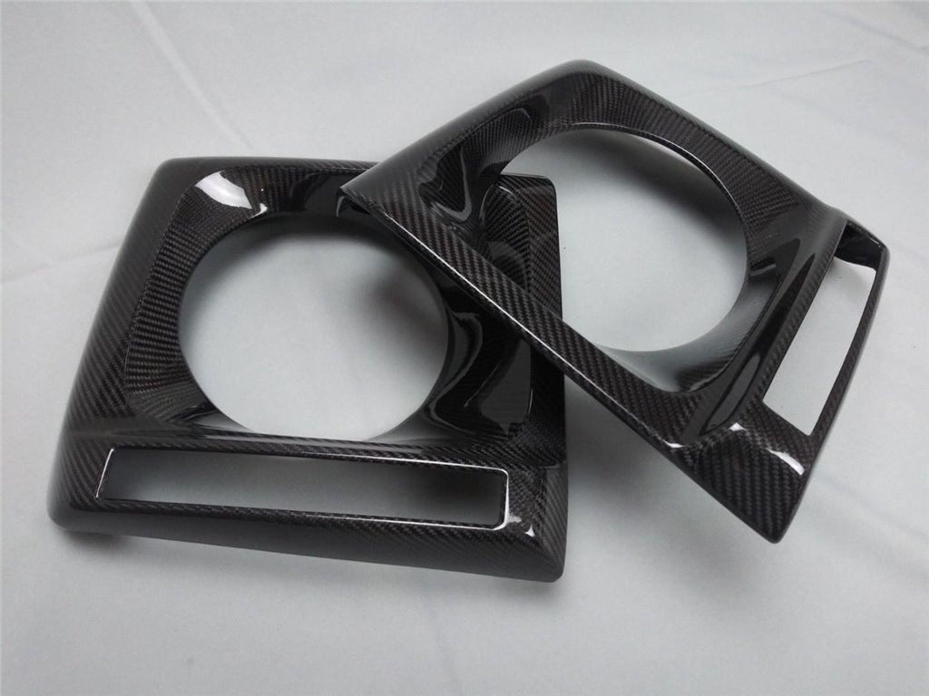 Carbon fiber front headlight covers 2 pcs set for Mercedes-Benz W463 G-Wagon-Body Parts