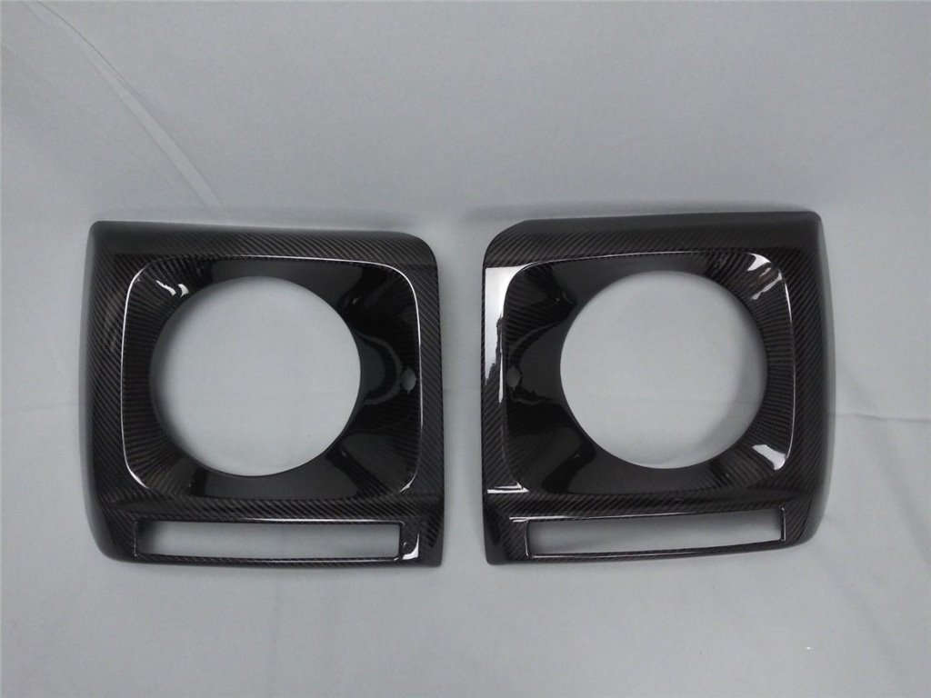 Carbon fiber front headlight covers 2 pcs set for Mercedes-Benz W463 G-Wagon-Body Parts