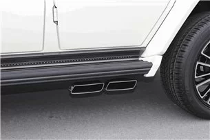 Carbon fiber Mansory lower entrance mouldings trim with LED lights for Mercedes-Benz W463 G-Class-Lighting Elements 2