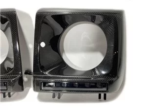 Carbon fiber front headlight covers with LEDs Set for Mercedes-Benz W463 G-Wagon-Body Parts 2