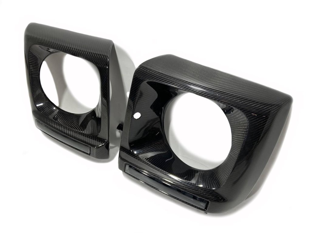 Kohlefaser Frontscheinwerferblenden mit LEDs Set für Mercedes-Benz W463 G-Wagon-Körperteile Kohlefaser Frontscheinwerferblenden mit LEDs Set für Mercedes-Benz W463 G-Wagon-Körperteile