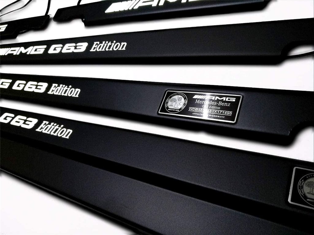 Metallic G63 AMG Edition LED Illuminated Door Sills for Mercedes-Benz G-Wagon W463-Lighting Elements