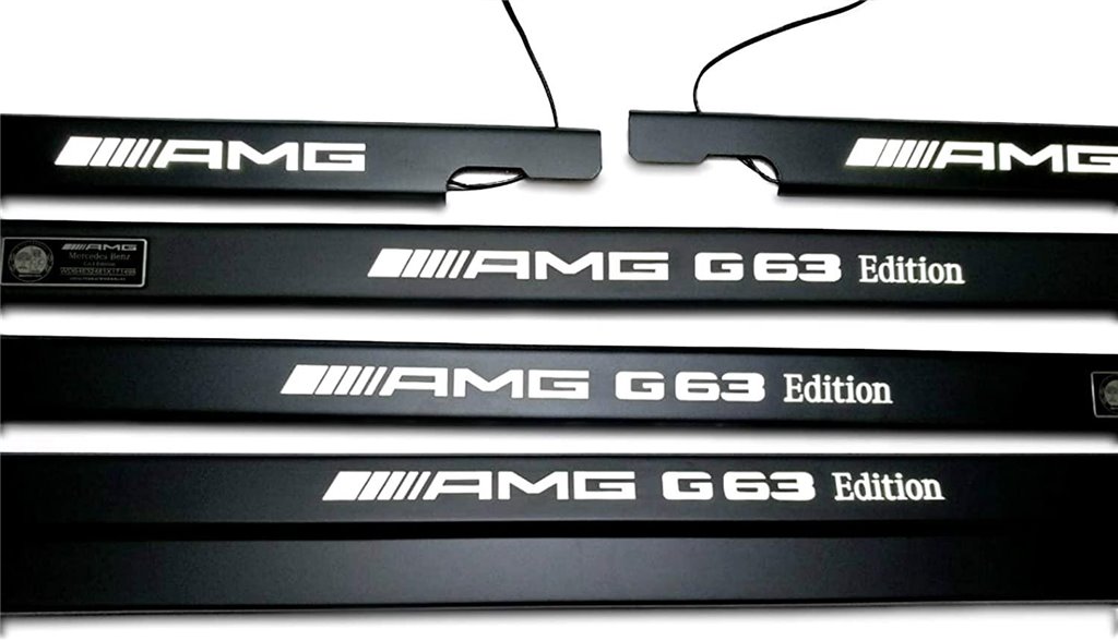 Metallic G63 AMG Edition LED beleuchtete Einstiegsleisten für Mercedes-Benz G-Wagon W463-Beleuchtungselemente Metallic G63 AMG Edition LED beleuchtete Einstiegsleisten für Mercedes-Benz G-Wagon W463-Beleuchtungselemente