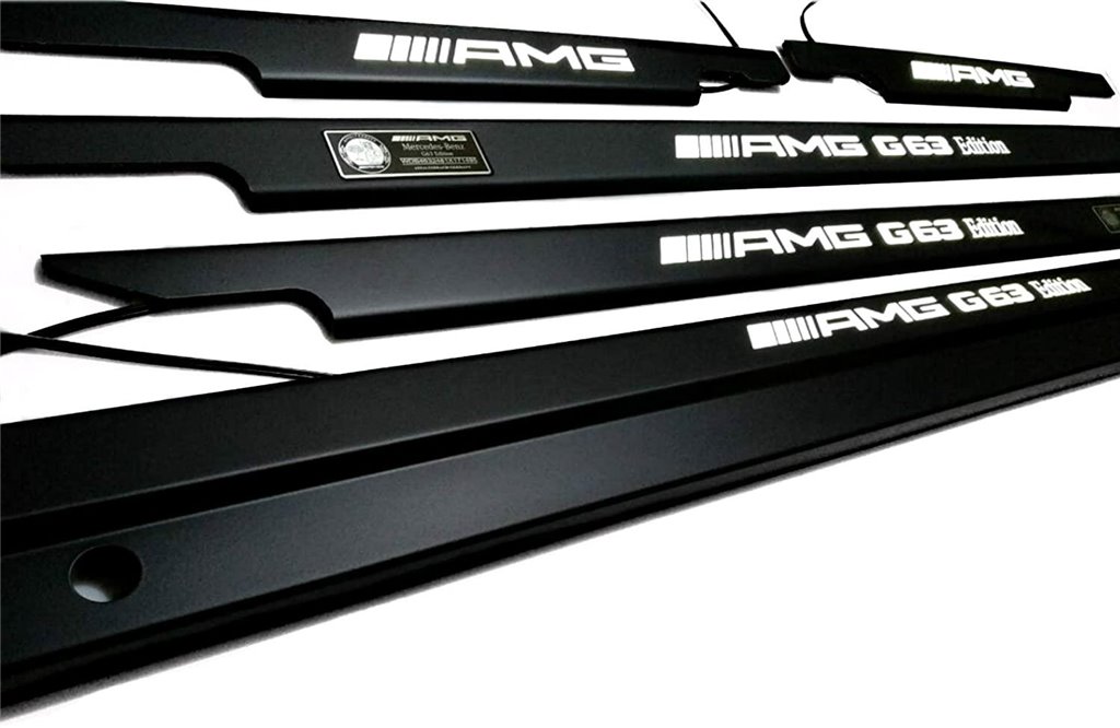 Metallic G63 AMG Edition LED Illuminated Door Sills for Mercedes-Benz G-Wagon W463-Lighting Elements