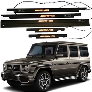 Finiture sottoporta illuminate a LED AMG metallizzate per Mercedes-Benz Classe G W463-Elementi di illuminazione 2