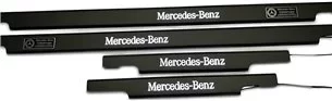 Finiture delle soglie delle porte illuminate a LED nero opaco per Mercedes-Benz G W463-Elementi di illuminazione 2