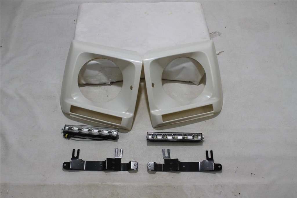 Headlight covers with LED DRL for Mercedes W463 1979-2018-Lighting Elements