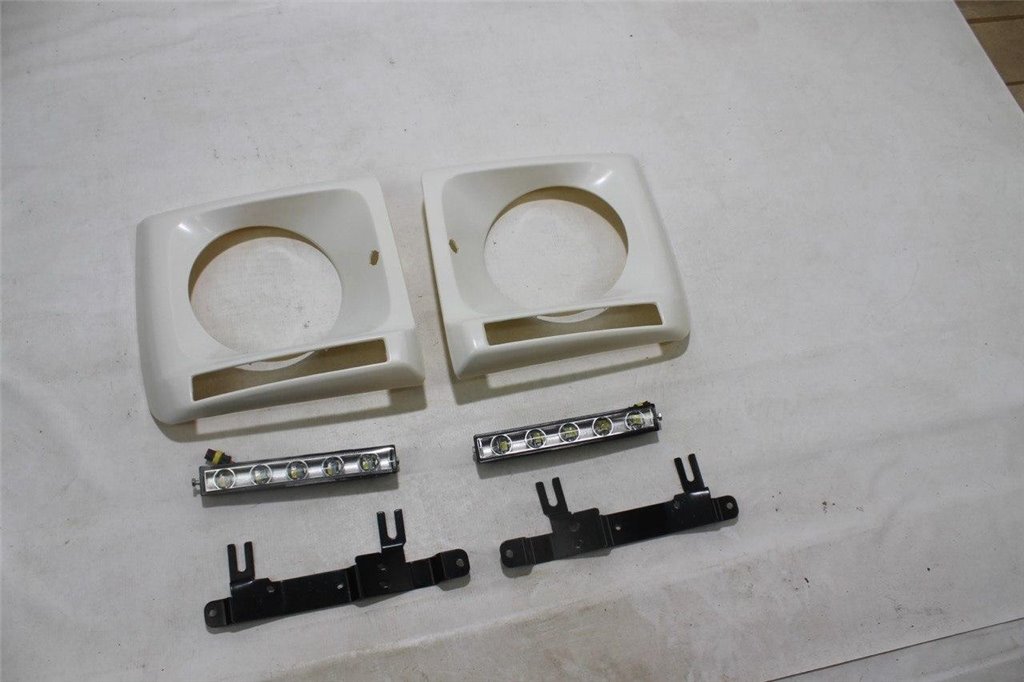 Headlight covers with LED DRL for Mercedes W463 1979-2018-Lighting Elements